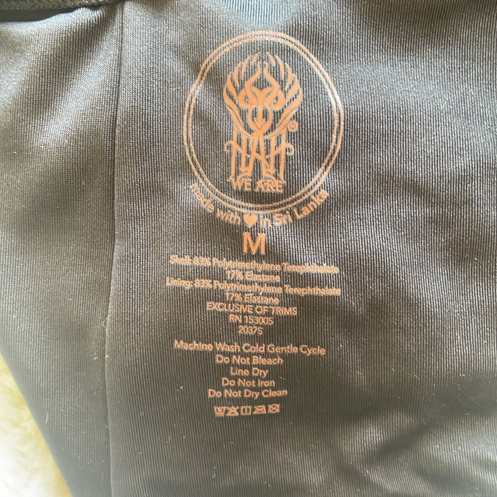 One shoulder, one piece, French cut, bathing suit sizeM black-We Are HAH - Picture 3 of 6
